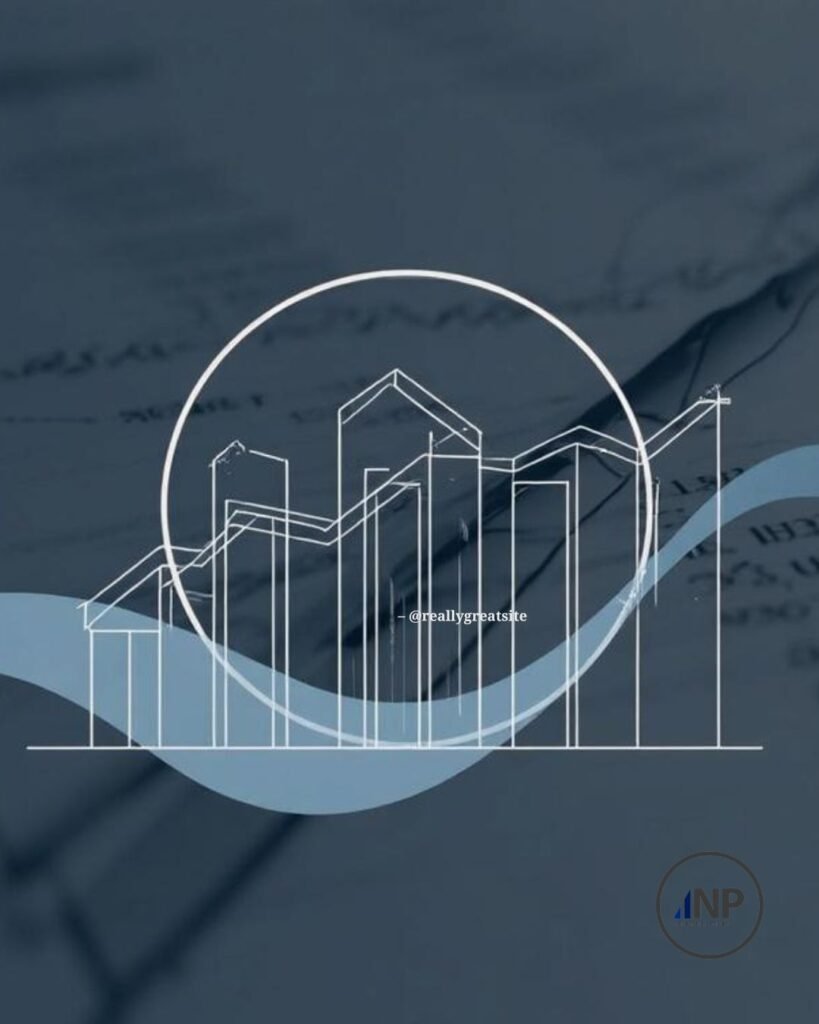 Gráfico financiero minimalista con barras de crecimiento y línea de tendencia, utilizado para ilustrar cómo evaluar una inversión financiera en Argentina.